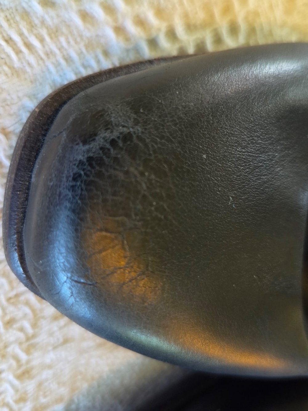 A.S. 98 sling back sandles 5.5 black leather outer and lining faux jewels Italy - Picture 12 of 13